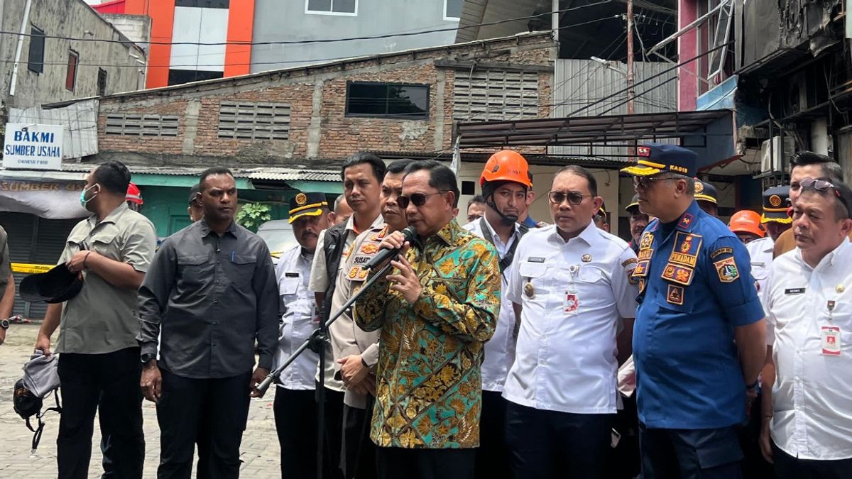 Di Lokasi Kebakaran, Mendagri Sebut Gedung Terra Drone Tidak Miliki Jalur Evakuasi