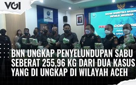 VIDEO: BNN Ungkap Penyelundupan Sabu-Sabu 255 Kg di Aceh