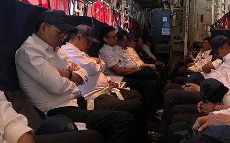 Naik Hercules C130J, Begini Momen Lucu Menteri Kabinet ke Magelang: Duduk Mirip di Angkot, Tidurnya pun Kompak