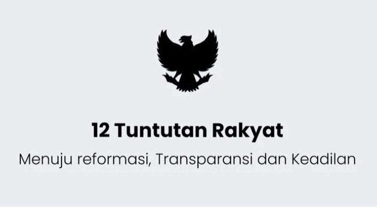 12 tuntutan rakyat, Petisi yang Ditujukan untuk DPR dan Presiden, Begini Isinya