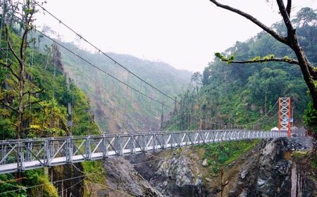 Jembatan Gantung Gladak Perak Lumajang Kembali Dibuka