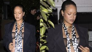 Pesona Rihanna Tampil dengan <i>Baby Bump</i> yang Makin Besar, Tetap <i>Fashionable</i>