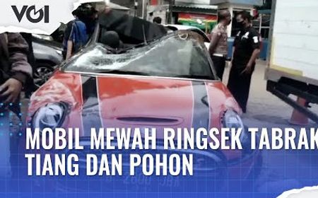 VIDEO: Melihat Lokasi Kecelakaan Mini Cooper Merah Terguling di Kelapa Gading, Dua Tewas