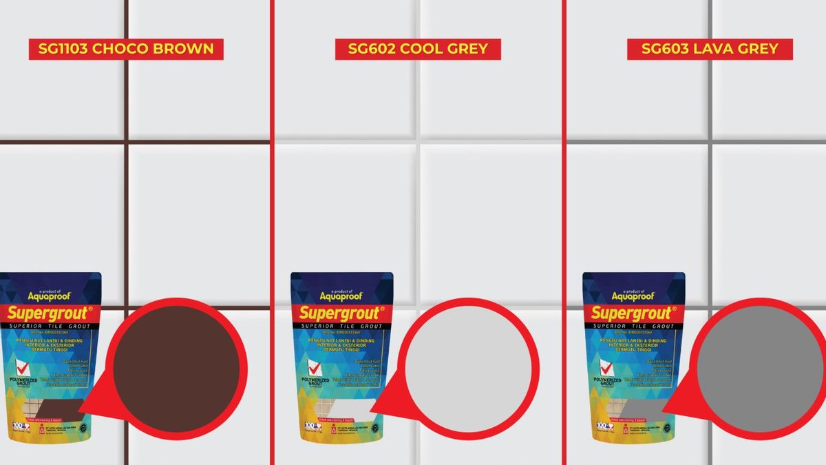 New Three Color Launching Supergrout: Choco Brown, Cool Gray, Lava Gray
