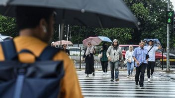 Le temps d'aujourd'hui, la plupart de la région de Jakarta est submergée par la pluie