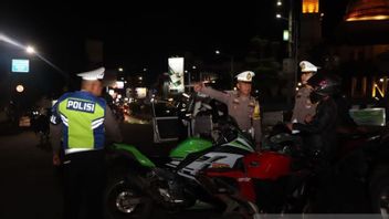 Polres Sukabumi Kota Sita 25 motos Berknalpot Brong