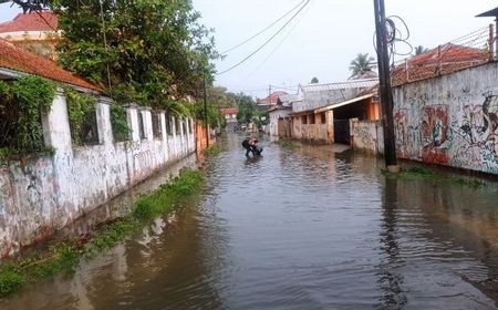 Banjir Rendam Permukiman Warga di Rangkasbitung