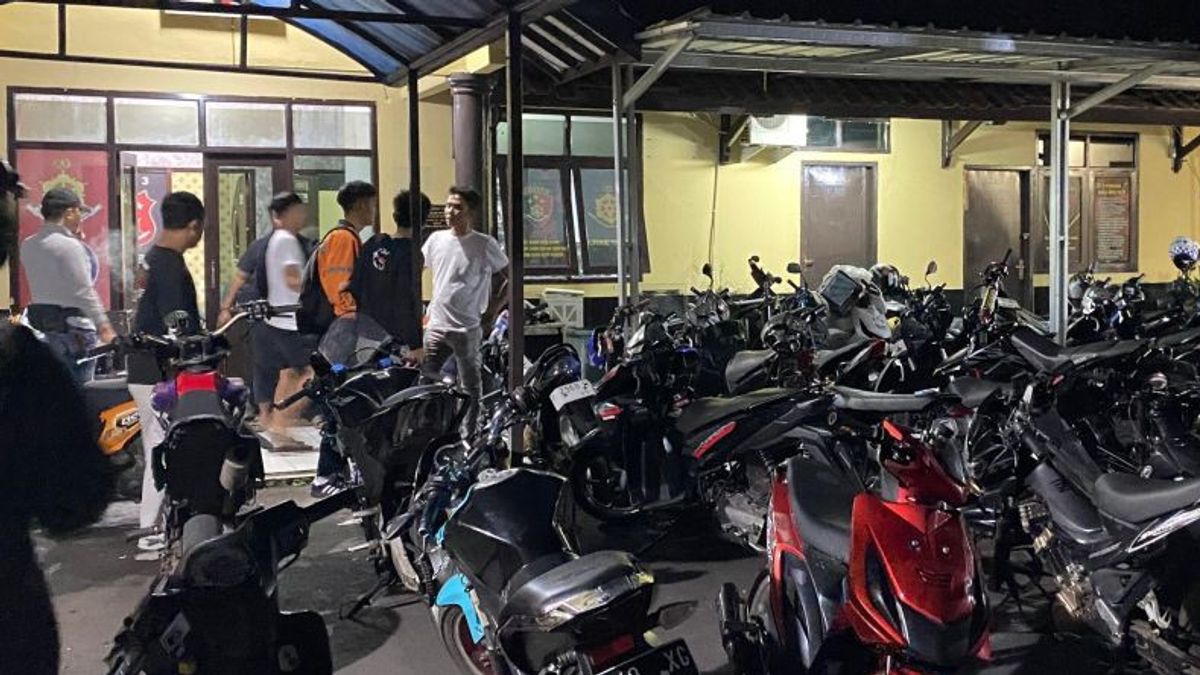 22 Knalpot Brong 摩托车被固定,Cianjur 警方在发出完整信函后将返回