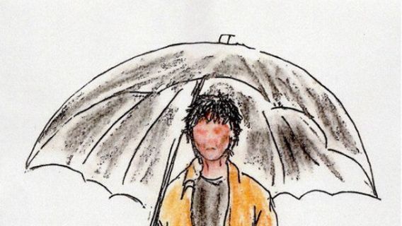 A Small Man In A Yellow Raincoat Near A Student's House That Was Burned In 1996, Perpetrators?