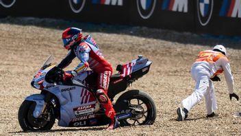 Crash di Sirkuit Jerez Saat Sprint Race MotoGP Spanyol, Marc Marquez: Saya Menyentuh Bagian Basah