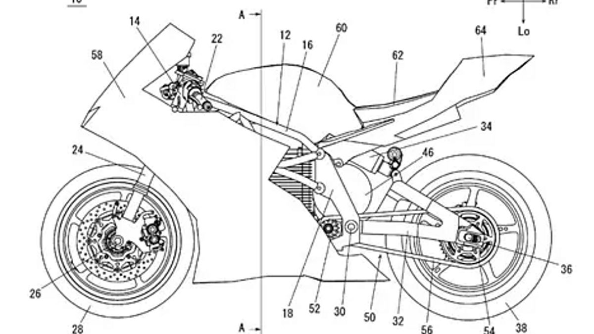 Gambar Paten Motor Listrik Sporty Yamaha Bocor, seperti Apa Gambarannya?