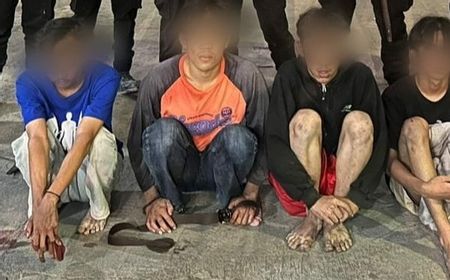 Bukan Lagi Anak di Bawah Umur, Empat Pemuda Bersenjata Tajam di Cengkareng Dijerat UU Darurat