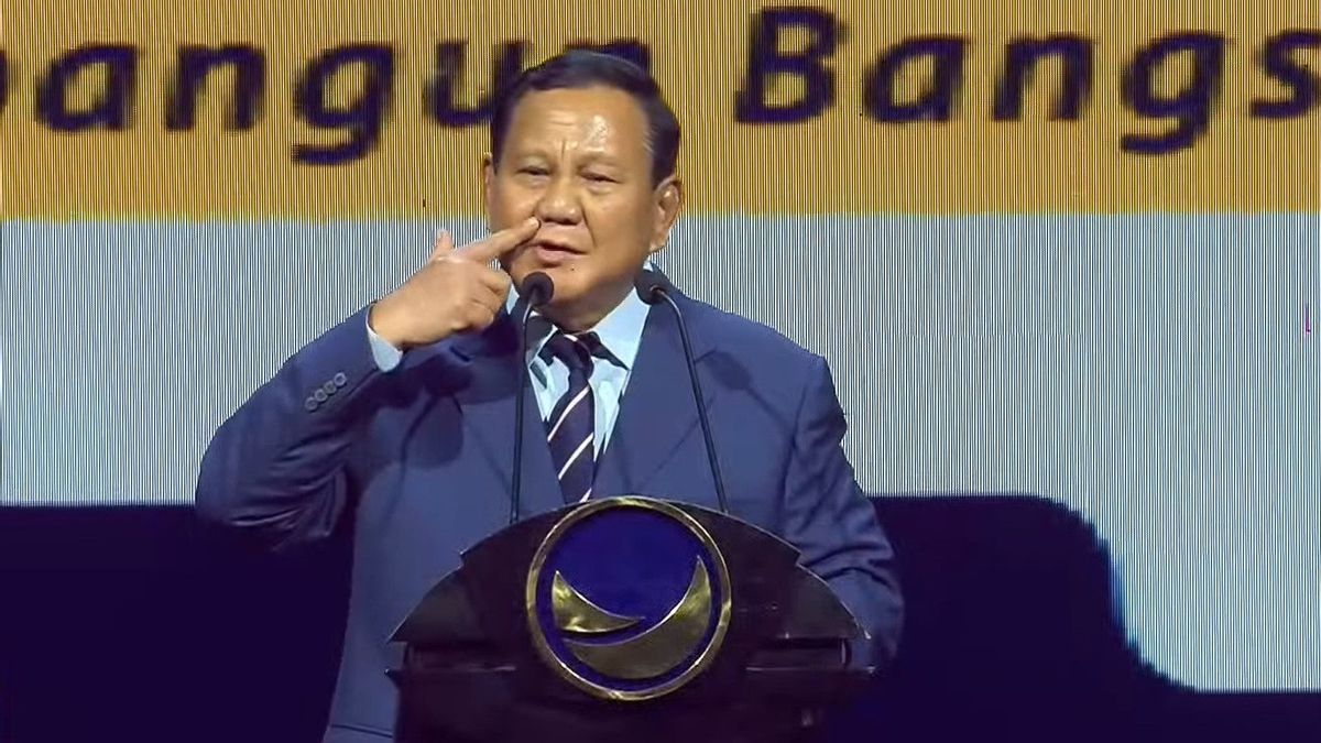 Prabowo: I've Always Wanted To Have A Beard Like Mr. Surya Paloh, But I Can't