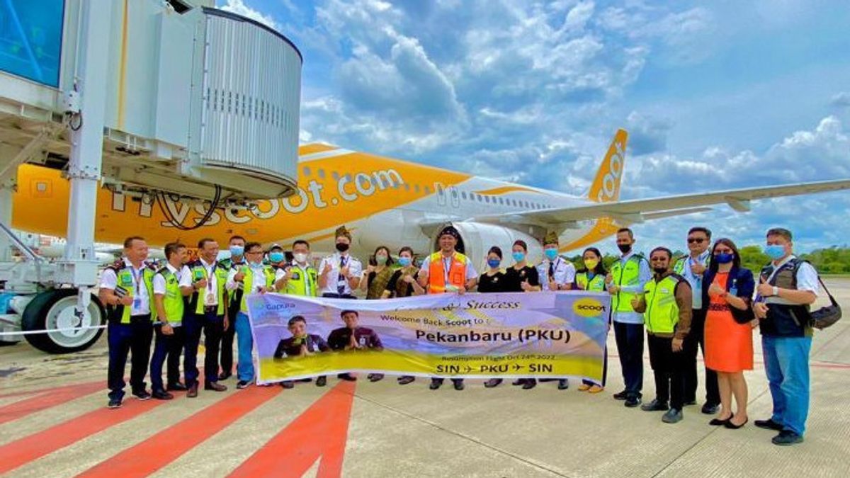 Bandara SSK II Pekanbaru Buka Rute Penerbangan Internasional ke Singapura melalui Maskapai Fly Scoot Airlines