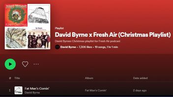 David Byrne Bikin Playlist Lagu Natal Lintas Genre di Spotify, Dengarkan Yuk!