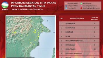 BMKG Detects 46 Hotspots In East Kalimantan