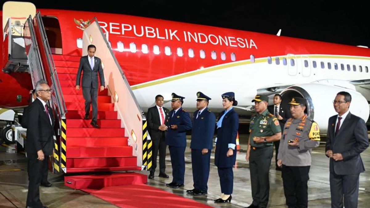 ジョコウィ大統領がASEAN・オーストラリア特別首脳会議に出席した後、ジャカルタに到着