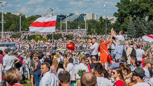 Demo Terbesar Pro Oposisi di Belarusia, Rusia Siap Beri Bantuan Militer