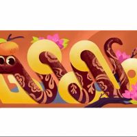 Google Rayakan Tahun Baru Imlek dengan Doodle Tahun Ular