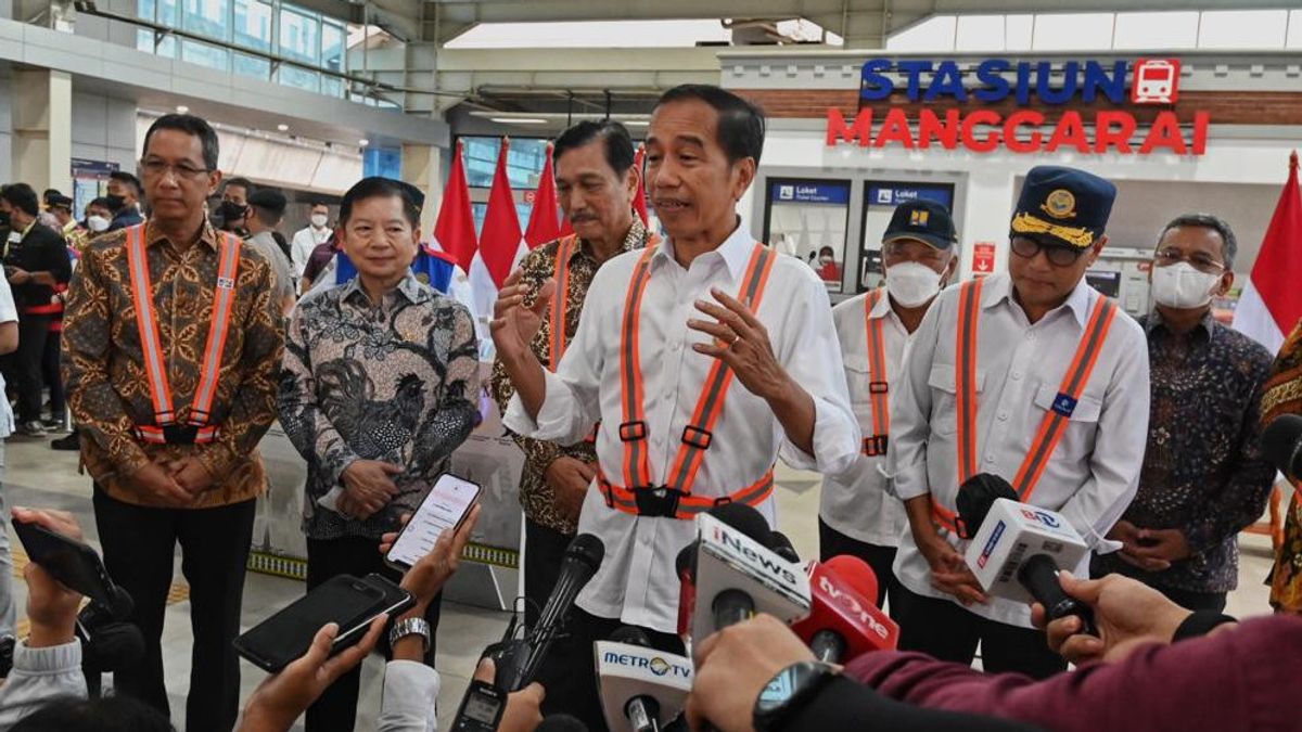 إصدار تنشيط المرحلة الأولى من محطة Manggarai ، Jokowi يرجى تحسين التنقل العام