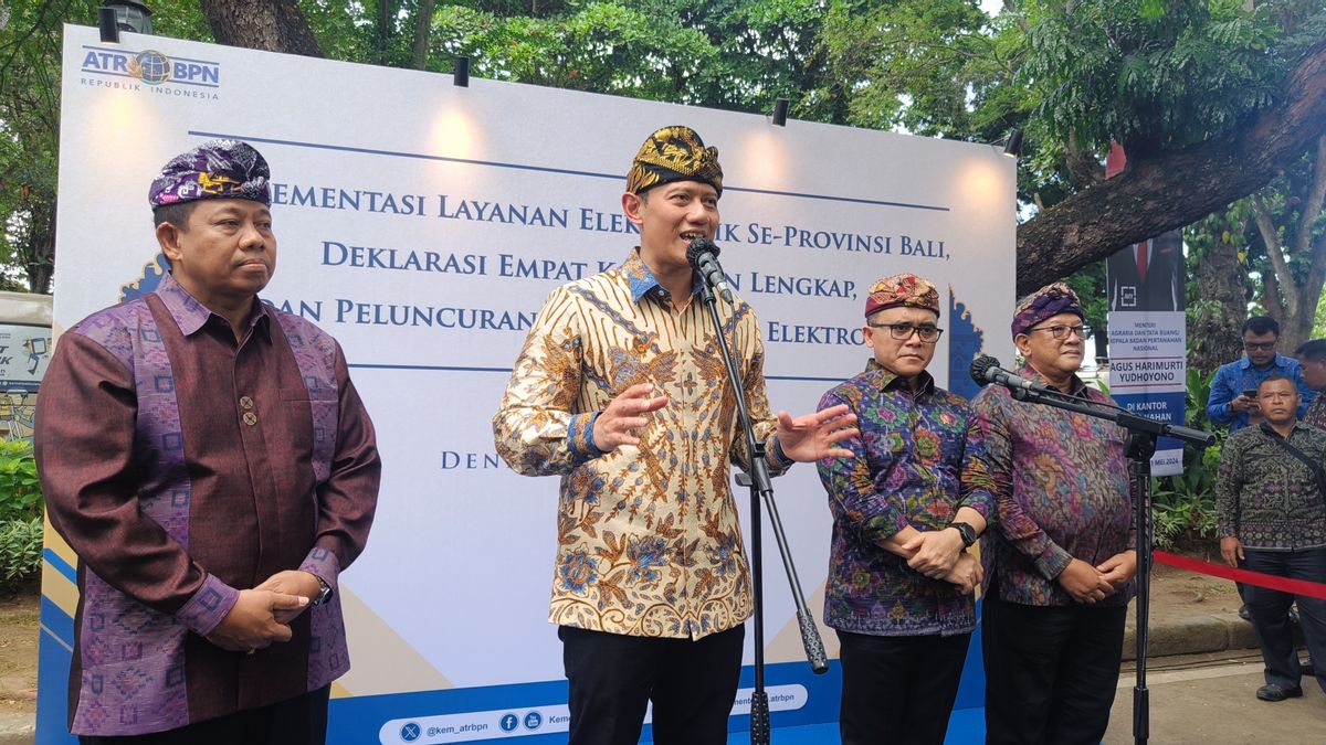 AHY部长称PTSL计划将印度尼西亚共和国的经济增加到6.3万亿印尼盾