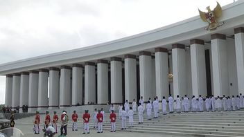 Duplikat Bendera Pusaka dan Salinan Naskah Teks Proklamasi Tiba serta Disimpan di Istana Negara IKN