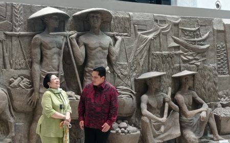 Didampingi Erick Thohir, Megawati Keliling Sarinah dan Sempat Lihat Relief 'Tersembunyi'