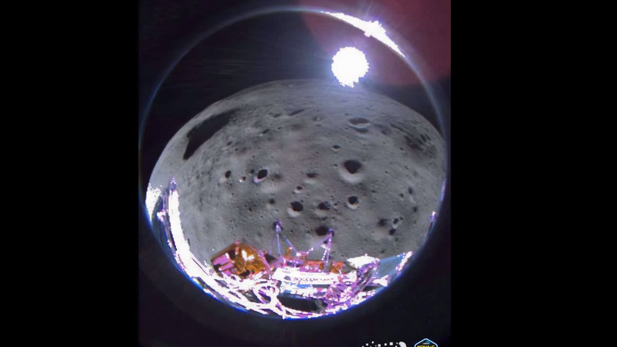 月面に着陸するにつれて転がり回るオデッセオのミッションはより早く終わります