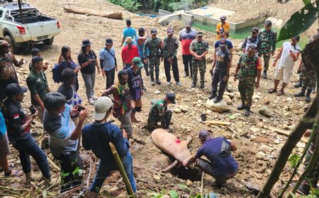 TNI Bersihkan Bendungan Tersumbat Agar Masyarakat di Perbatasan Skouw-Wutung Papua Dapat Pasokan Air Bersih