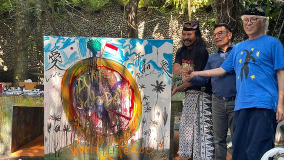 Moeldoko di Antara Kolaborasi Pelukis Jepang dan Indonesia, Dunia dalam Damai