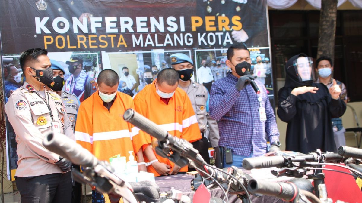  Sindikat Pencuri Sepeda Gunung yang Beraksi 30 Kali di Malang Ditangkap Polisi