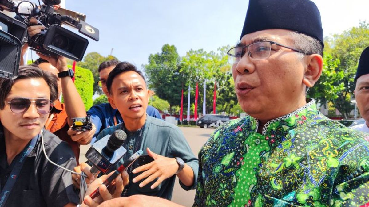 Gus Yahya Sambangi Jokowi au palais discuté de concessions de gestion minière