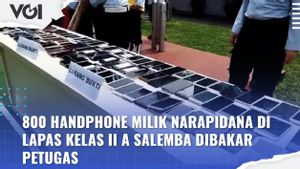 VIDEO: 800 Handphone Milik Warga Binaan Lapas II A Salemba Dibakar Petugas