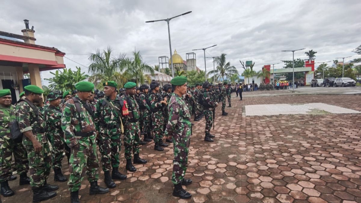  TNI-Polri Gelar Apel Gabungan Jelang Putusan MK Sengketa Pilkada Mimika