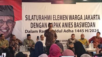 Anies Maju Pilgub Jakarta的支持下,居民们拒绝大喊大叫与香蕉工人配对