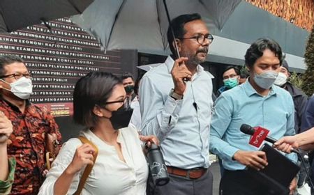 Tiba di Polda Metro Jaya, Haris Azhar Sebut Penetapan Status Tersangka Berunsur Politis