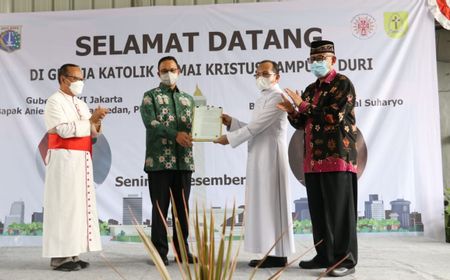 Anies Berikan IMB Gereja Katolik Damai Kristus yang Pernah Didemo FPI