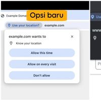 Google Hadirkan Opsi Allow This Time untuk Pemberian Izin Situs Web