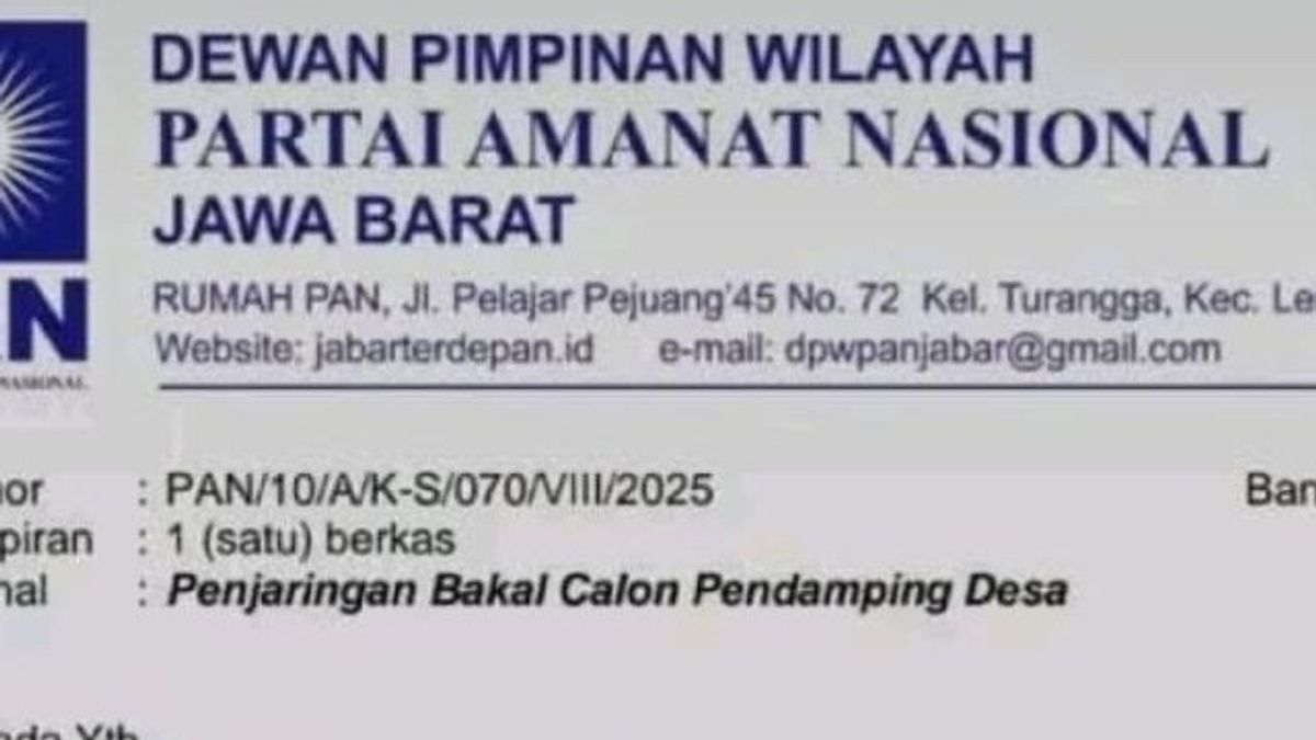 PAN West Java Geram: Don't signed a Representative of Village Assistant Candidates