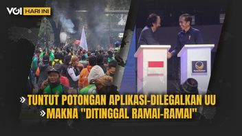 VOI Today:Demo Ojol和Jabodetabek各地的快递员,Jokowi Buka Makna Voice “Ditinggal Ramai-Ramai”