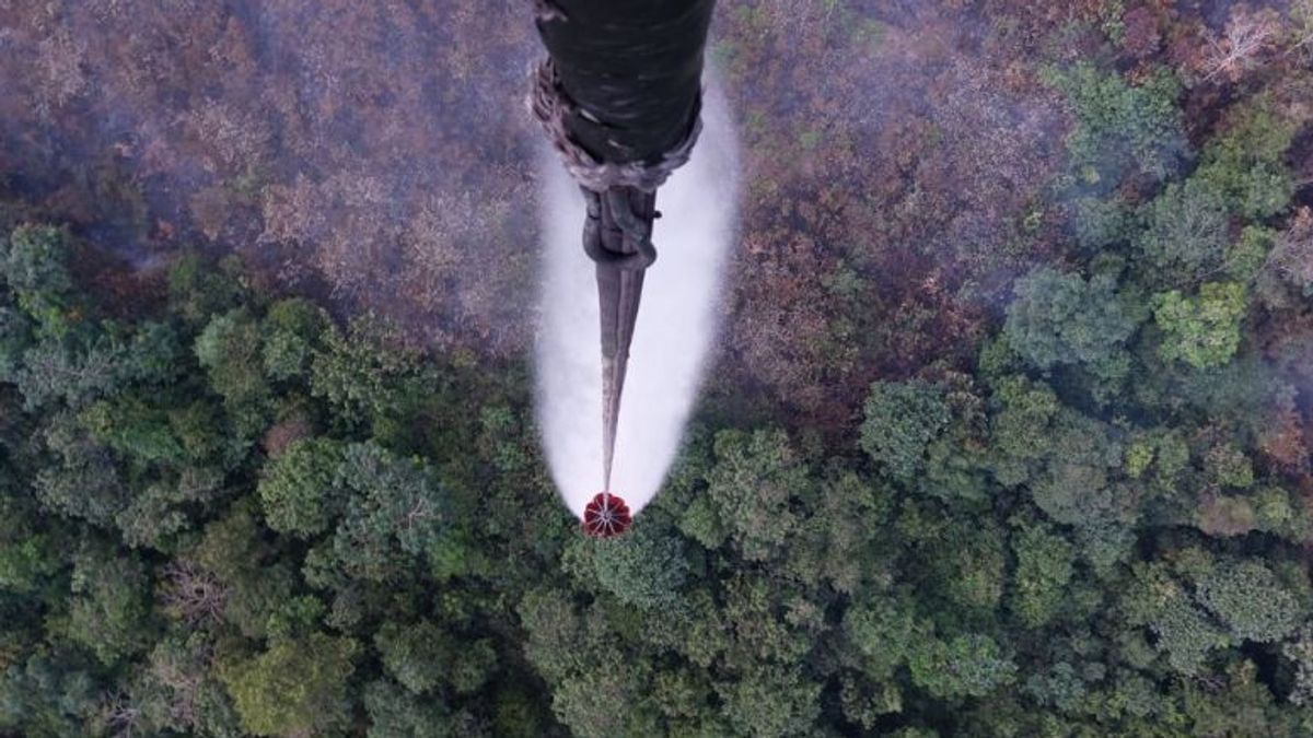 WKS部署了2架水爆直升机,以扑灭占碑的森林和陆地火灾