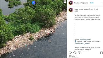 ムアラアンケマングローブビーチのゴミは、DKI州政府が他の地域からの潮流によって運ばれたと言われています