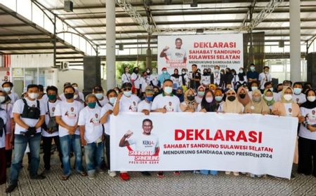 Sahabat Sandiuno Sulsel Deklarasikan Sandiaga Capres 2024