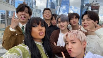 Megan Thee Stallion And BTS Photo Together In The United States