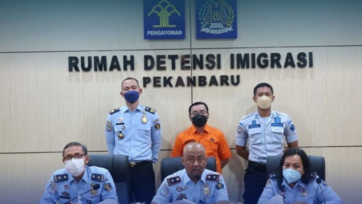 1 Chinese Foreigner Deported, Now Pekanbaru Immigration Detention Center Accommodates 888 People