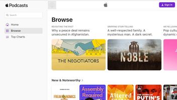 Le podcast d'Apple est disponible en version Web et disponible sur Chrome