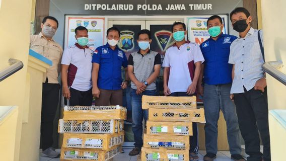 Animals Protected From Balikpapan Destination Surabaya Smuggled In Piles Of Scrap