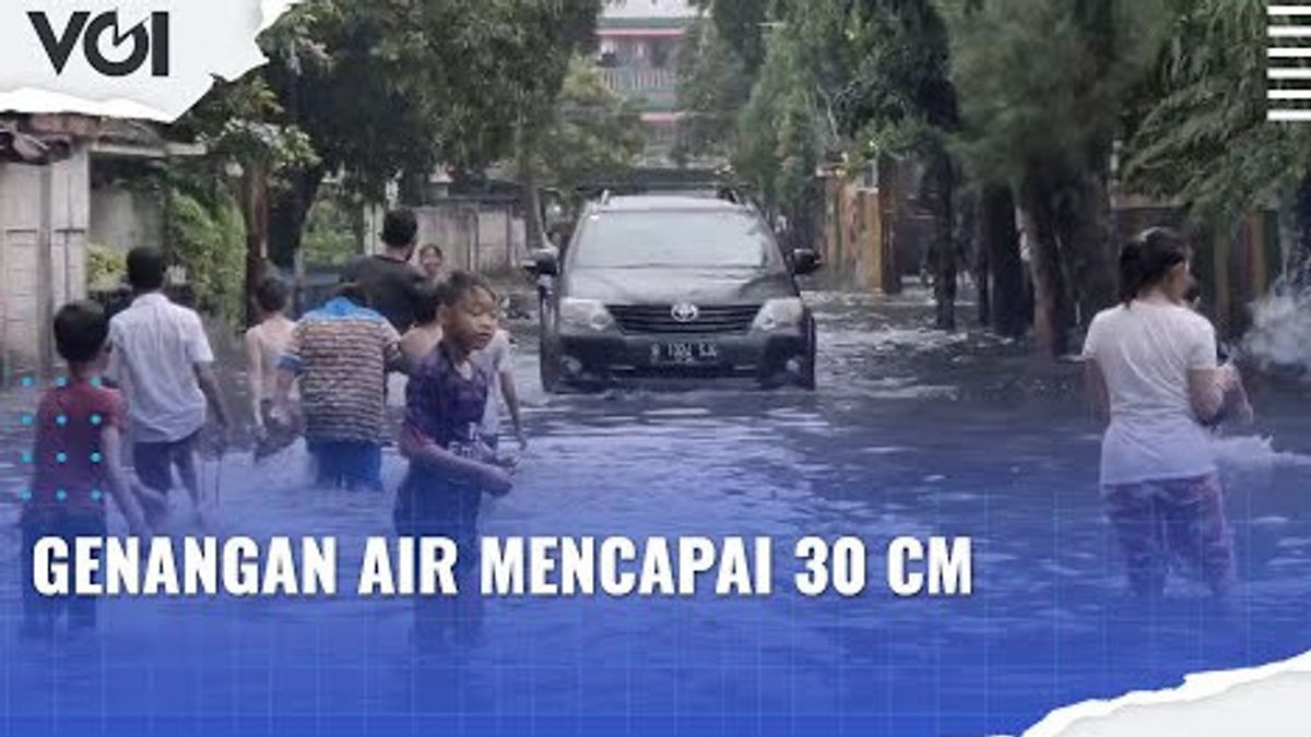 VIDEO: Diguyur Hujan, Sejumlah Jalan di Jakarta Tergenang Air