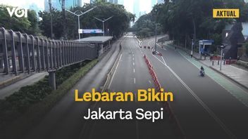 VIDEO: Begini Suasana di Sejumlah Jalan di Jakarta saat Idulfitri