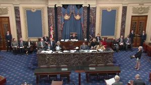  Ketat, Senat AS Sepakati Lanjutkan Persidangan Pemakzulan Donald Trump lewat <i>Voting</i>